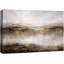 Abstrait, horizon doré neutre, œuvre d'art de paysage moderne, images de chambre à coucher moderne, impression sur toile encadrée-126096802-126096796