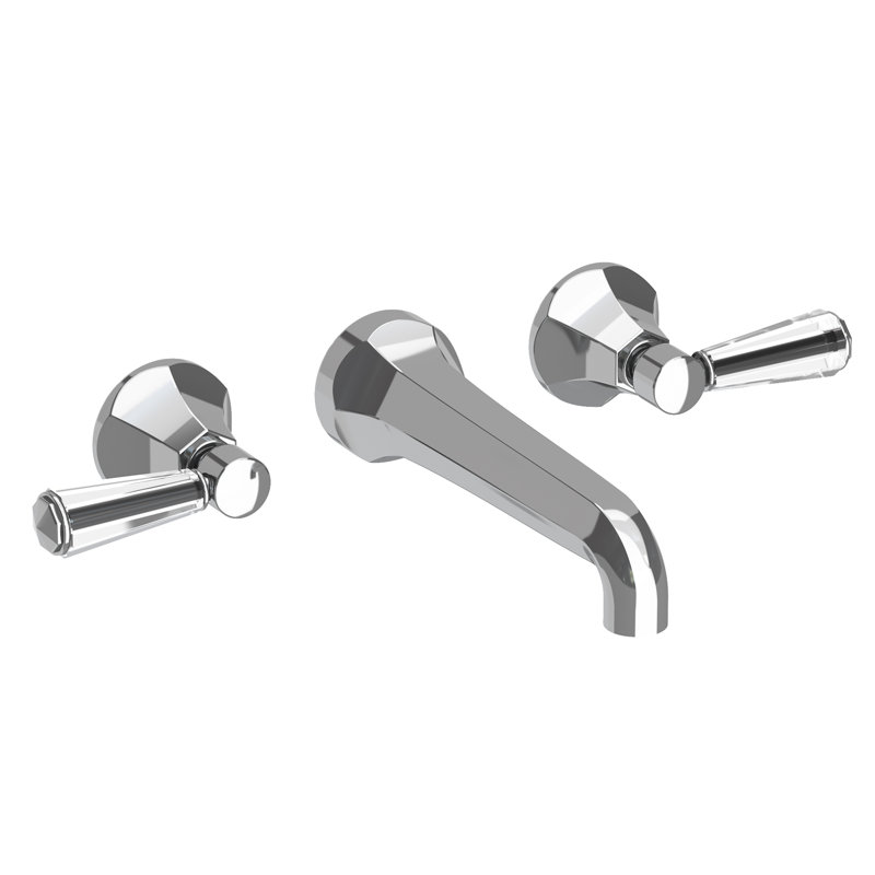 Wall Mount Lavatory Faucet, Polished Chrome