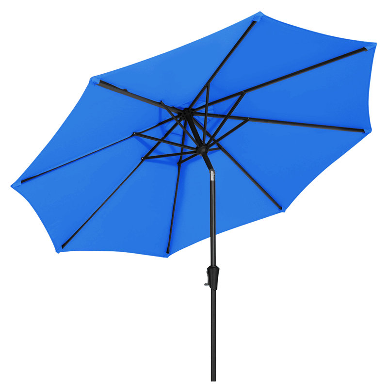  Parasol d'extérieur 90 po, Bleu