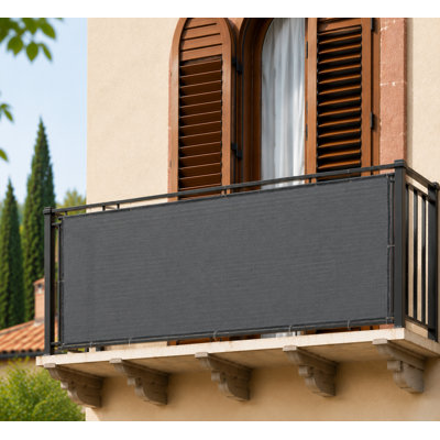 Écran d'intimité pour balcon en PEHD H 36 po x l 120 po