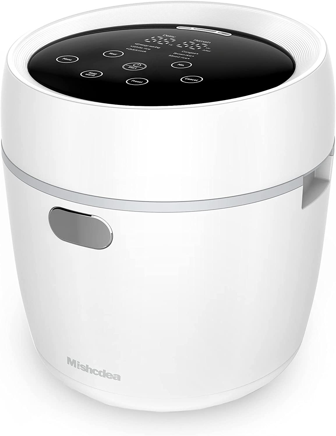 Mishcdea Small Rice Cooker 3 Cups (uncooked), 12 Hours Preset And Keep