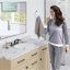 Karran Valera 18 In. Top Mount Vitreous China Round Bathroom Sink
