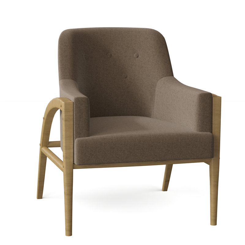 Devin Armchair, Bark (8789 06), Hazelnut