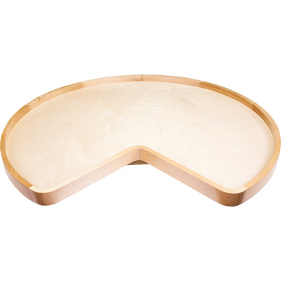 28" Kidney Lazy Susan with Pre-installed 10" Swivel