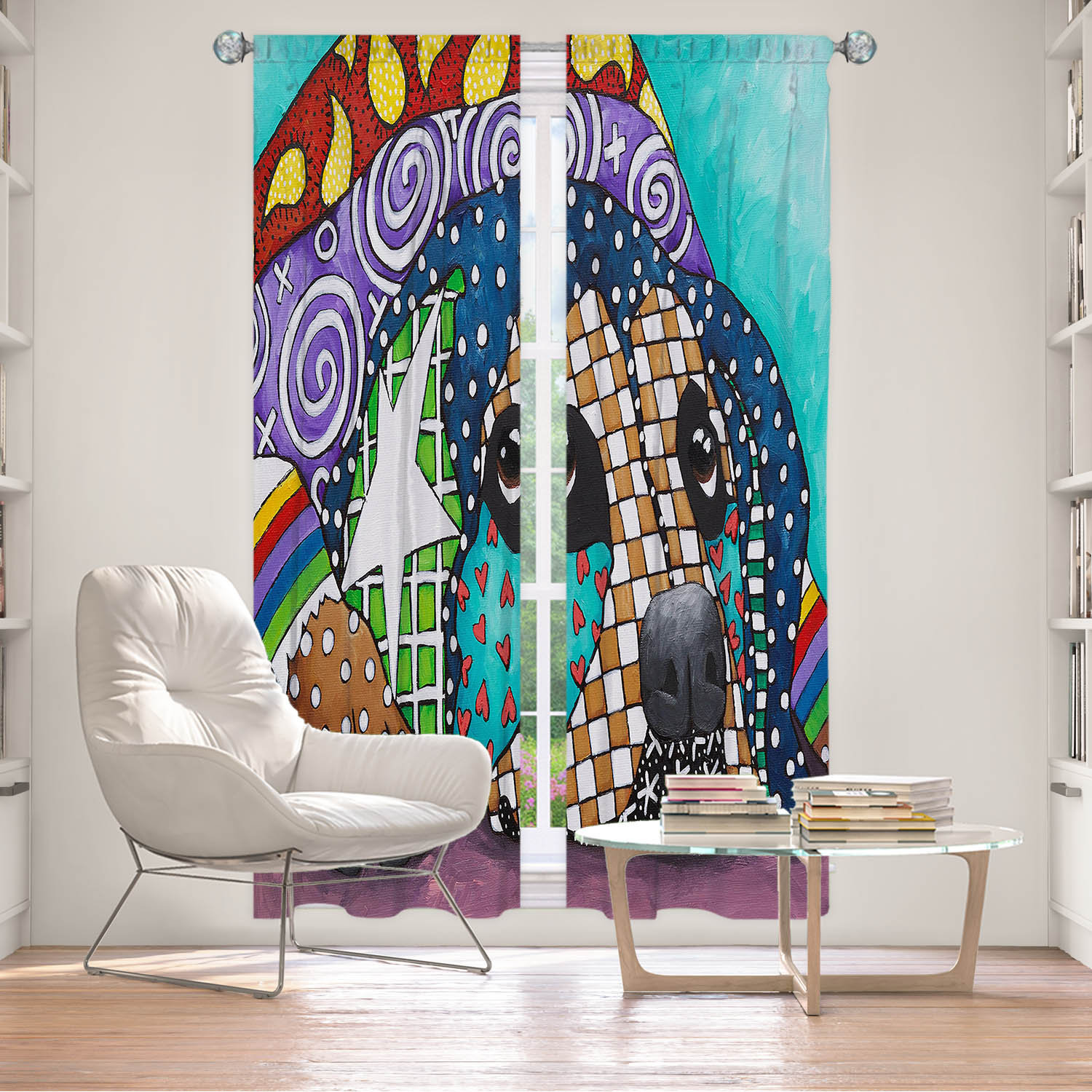 East Urban Home Lined Window Curtains 2-panel Set for Window Size 40