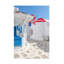 Art mural sur toile tendue - "Richard toit rouge - Mykonos, Grèce", décoration murale pour le salon, la chambre à coucher ou le bureau - 22 x 32