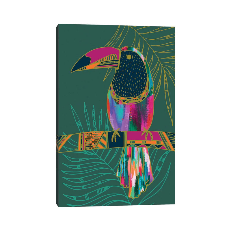 Toucan by EttaVee - Print on Canvas, Wrapped Canvas, 66.04 cm H x 45.72 cm W x 3.175 cm D