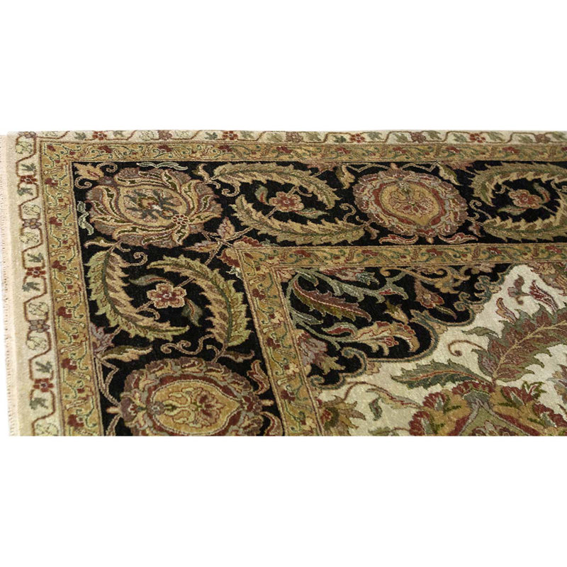 Hand Woven Wool Oriental Area Rug, Rectangle 9'1" x 12'12'