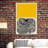 " Yellow Color Block And Fingerprint Shape Geometric "