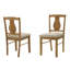 Ensemble de salle à manger 5 pièces en bois massif avec chaises rembourrées, parfait pour les espaces de salle à manger compacts et élégants