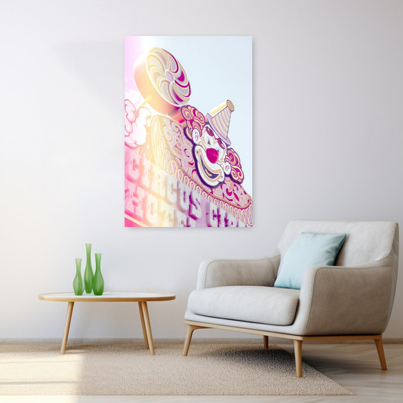 «Circus Sign Flare Portrait Abstract Contemporary Landscape Landscape», art mural, H 48 po x l 32 po