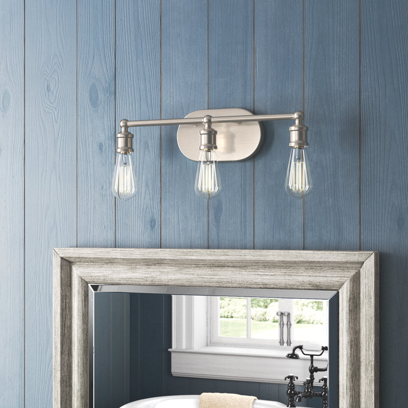 Laurie 3 - Light Dimmable Vanity Light, Brushed Nickel