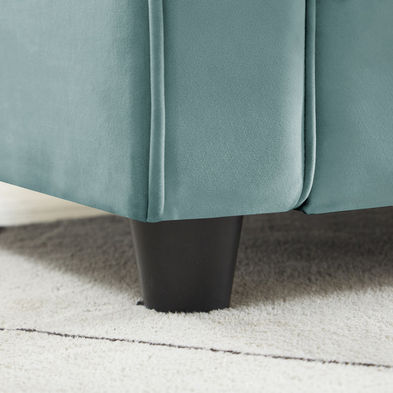 Canapé rembourré 82,9 po Bulwell, Bleu clair