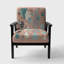 Ghiwa - Motif hexagonal à motif géométrique I - Fauteuil d'appoint transitionnel rembourré en velours