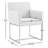 Tibbie Upholstered Dining Arm Chairs with Metal Legs