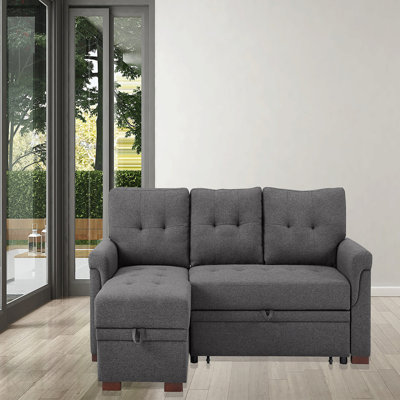 Sleeper, Reversible Basic Sectional Sofa Sofa Sofa with Storage Chaise