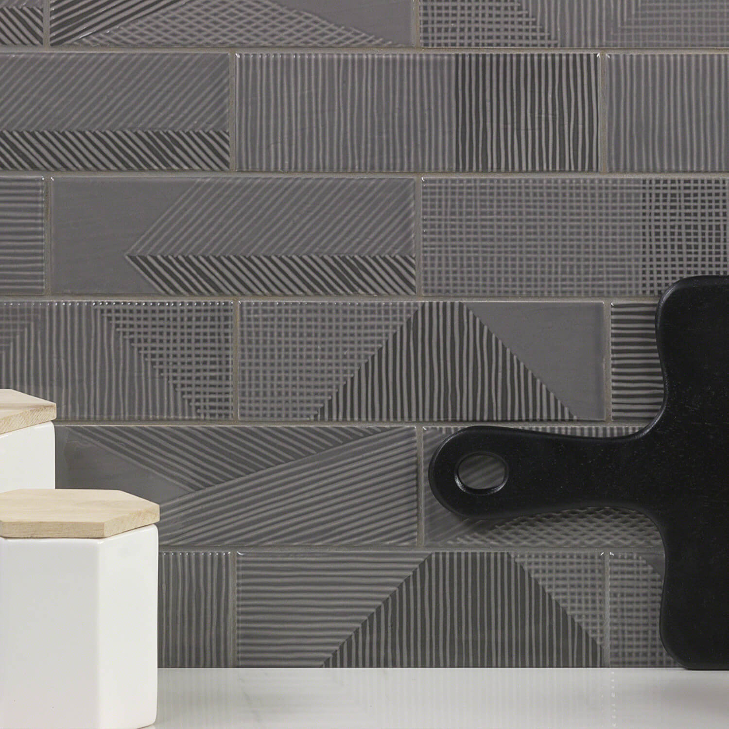 Archer 2" x 8" Ceramic Subway Tile, Graphite