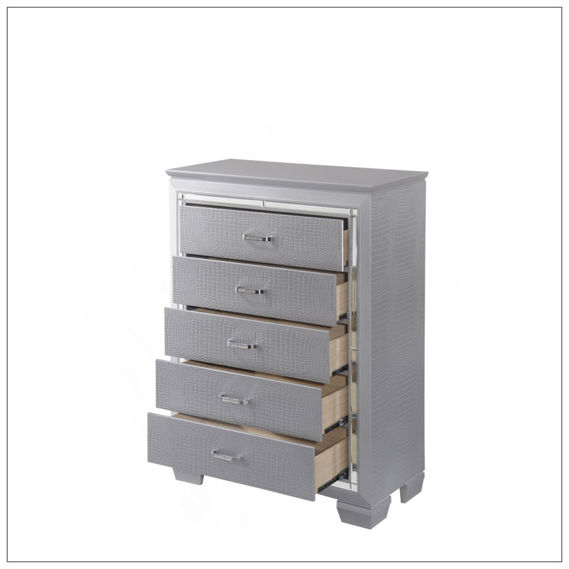 Miroir à commode haute 5 tiroirs 1Pc