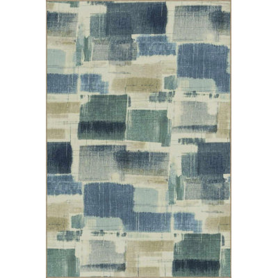 Tapis décoratif à motif de losanges Modern Modern
