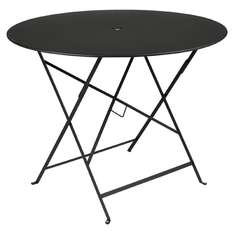 Bistro Outdoor Round Bistro Table, Liquorice, 29" H x 38" W x 38" L