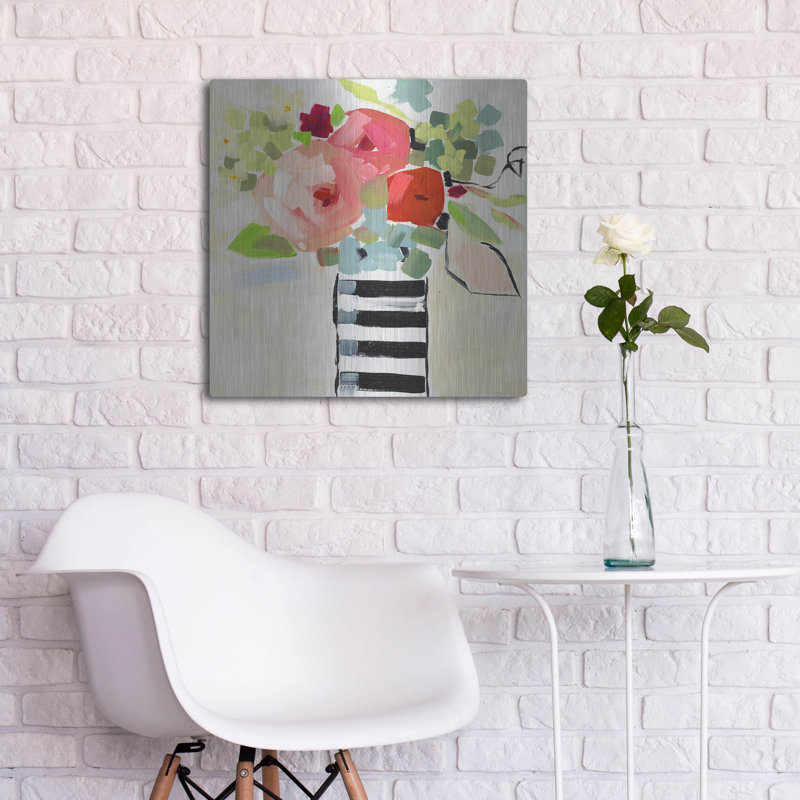 "Vase noir et blanc" par Jenny Westenhofer, H 24 po x l 24 po
