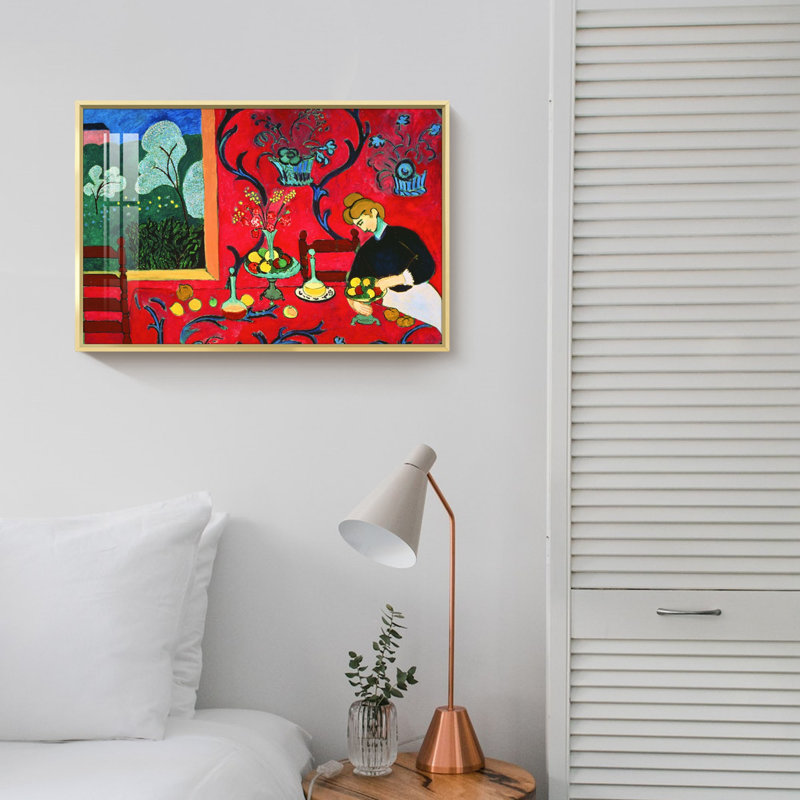Matisse, reproduction d'art, H 16 po x l 12 po x P 1,3 po, Cadre doré
