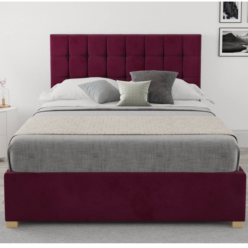 Chevalier Upholstered Ottoman Storage Bed, Super King (6'), Berry