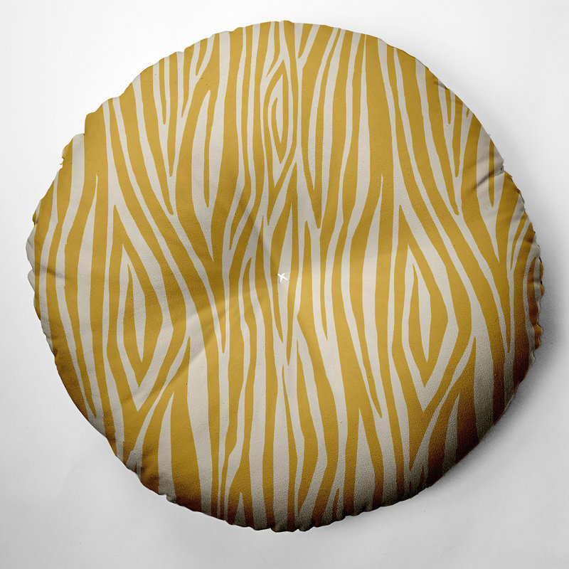 Coussin de sol 350_Wood, Jaune, 26 po x 26 po
