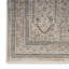Tapis tissé à la machine rectangulaire de style oriental gris et brun clair-960817643