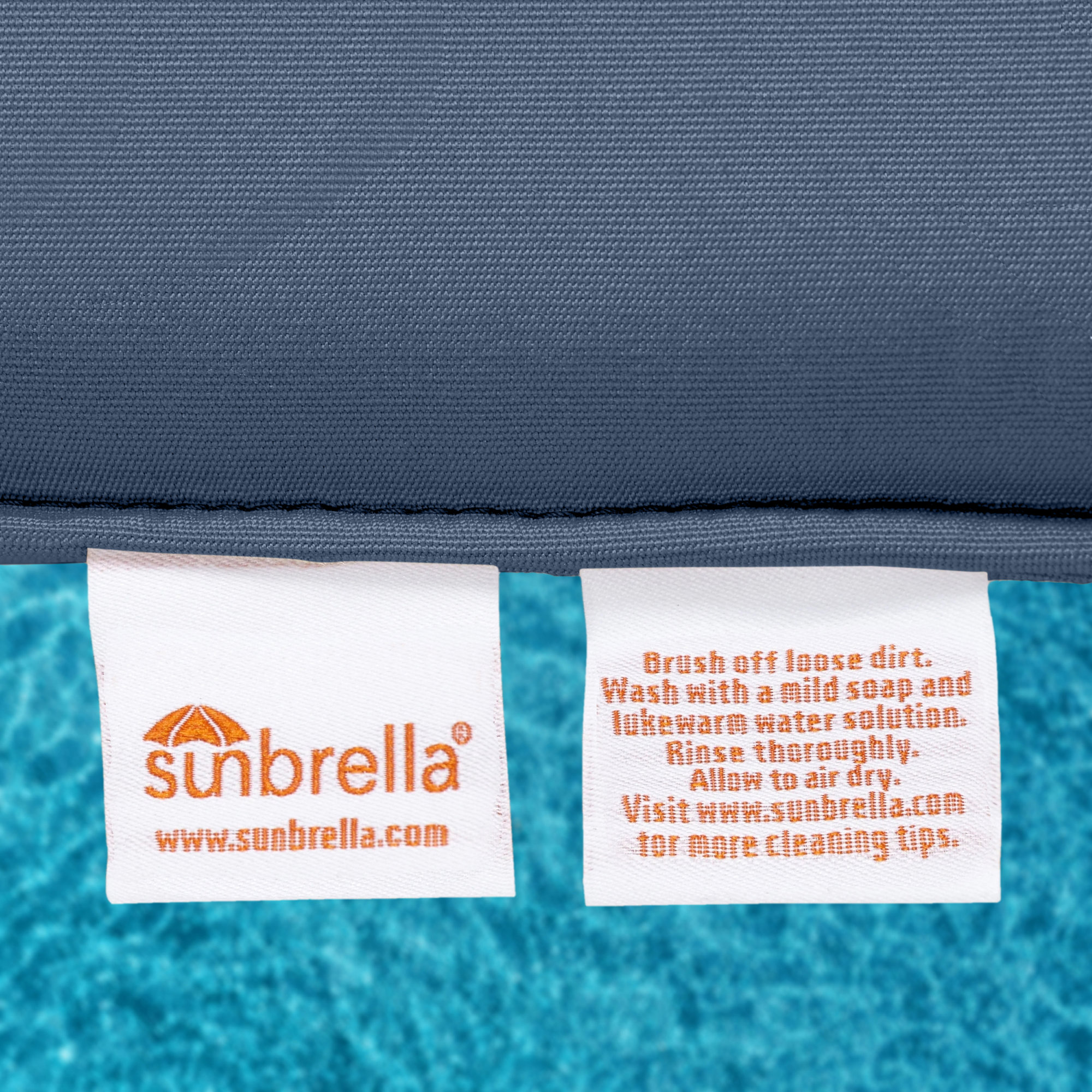 Sunbrella® Outdoor Dining Chair Seat Cushion, Canvas Navy Sunbrella® Canvas, 20" W x 18" D