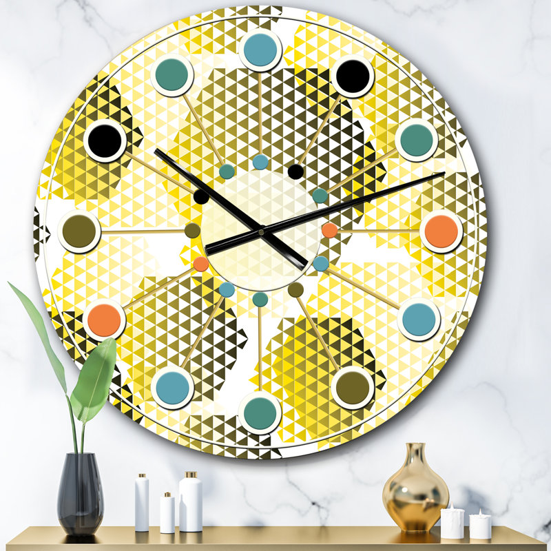 Horloge murale rétro Mid-Century, Petit