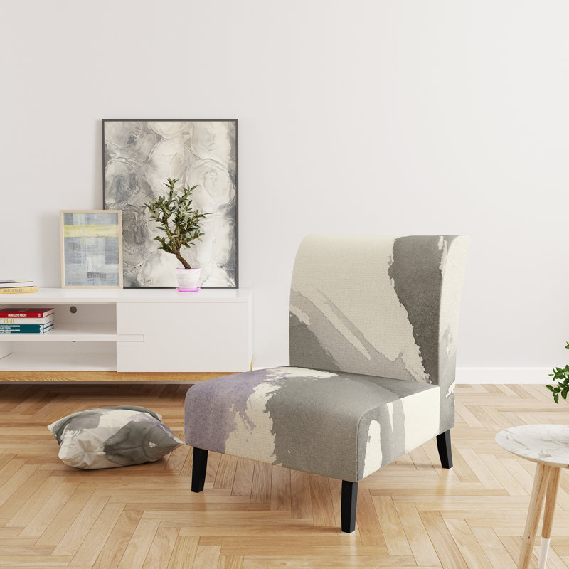 Fauteuil de chambre rembourré en velours Minimal Geometric Geste IV