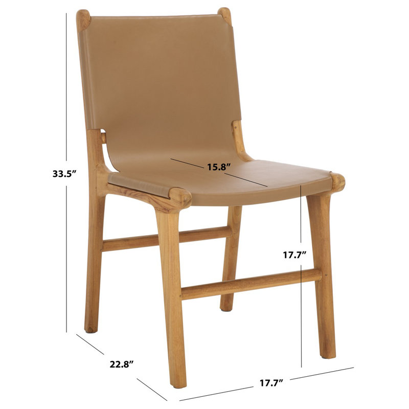 Cassaphina Leather Dining Chair, Brown