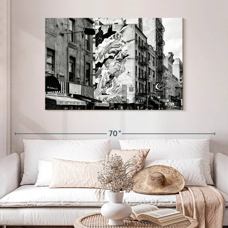 Scène urbaine Sirci Manhattan, H 32 po x l 48 po