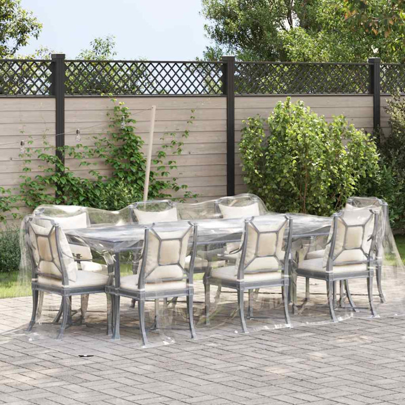 Clear Tarpaulin With Eyelets 6.6X6.6' PVC
