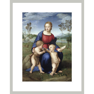 Madonna del Cardellino (Madonna du chardonneret) par Raphael, impression giclée encadrée
