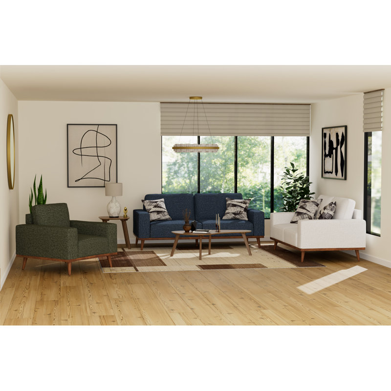 Fauteuil d'appoint Necattin, Polyester vert