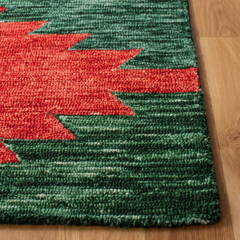 New Bedford Hand Tufted Wool Southwestern Rug, Runner 2'3" x 9'