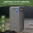 Edrosie Inc 31 Gallon Resin Outdoor Trash Cans with Lids, Black Patio Hideaway Garbage Bins-136901136