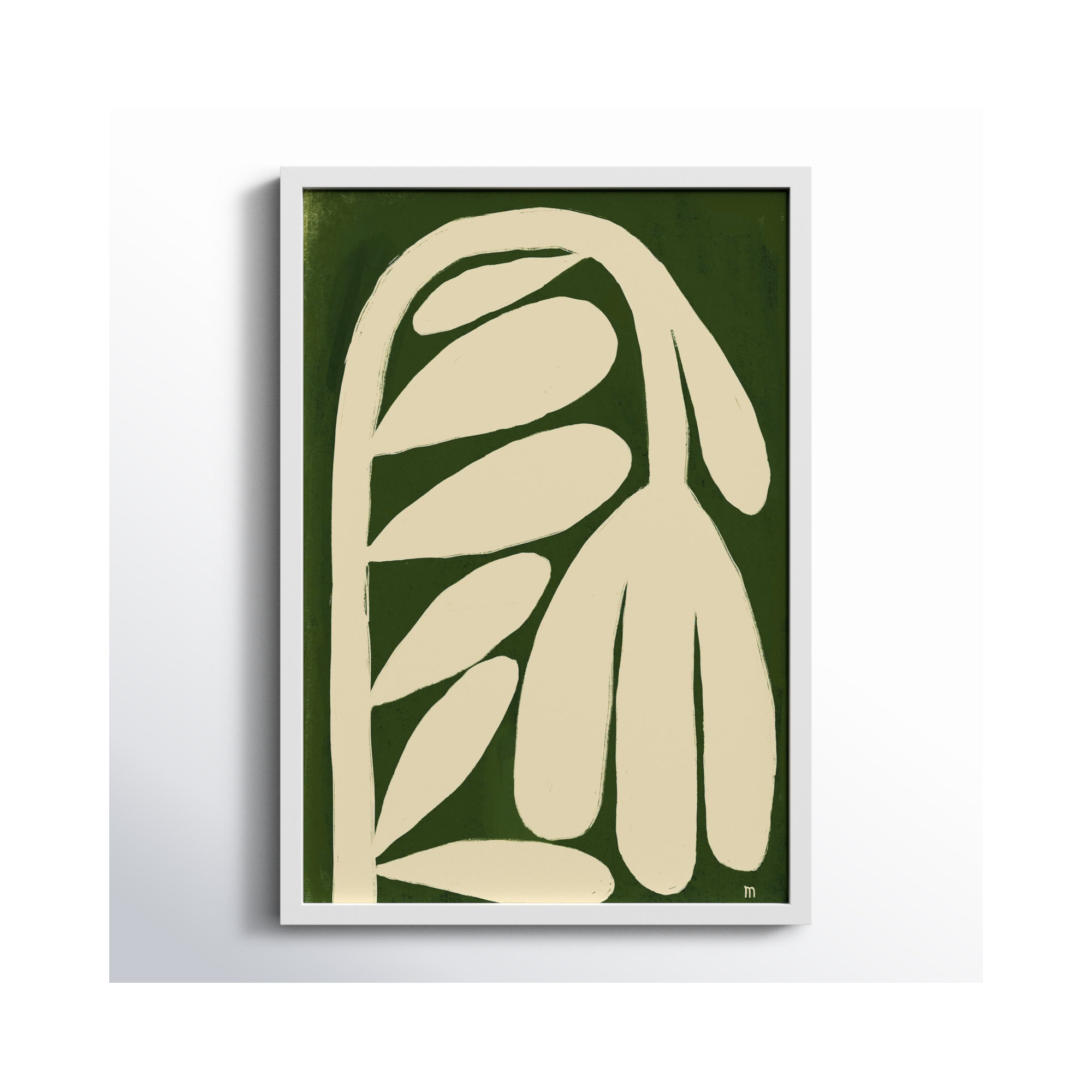 Tulip by StudioM, 20" H x 14" W x 1.25" D, White