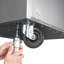 Quatre roulettes pour cuisinières commerciales (km-cr-roulettes)
