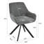 Gefjun 46cm H Upholstered Metal Upholstered Back Armchair-1608014311