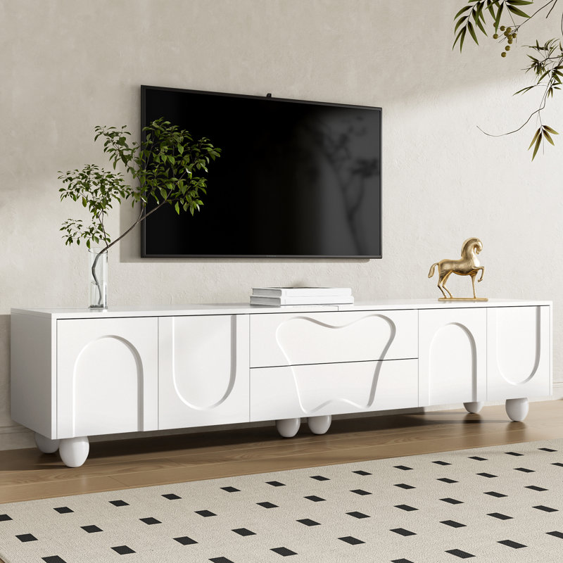 TV Stand for TVs up to 75", White