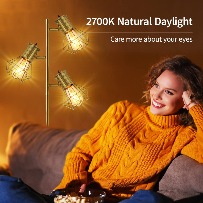 Jaimen 64.02'' Tree Floor Lamp, Tree-Gold