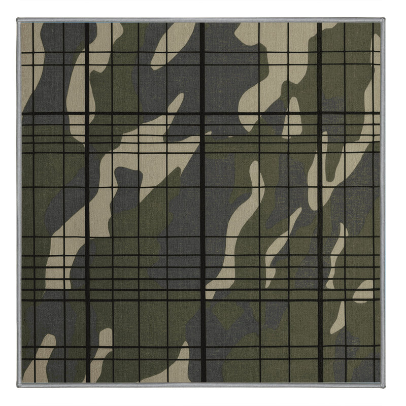 Boundary Warp Rug, Square 3'