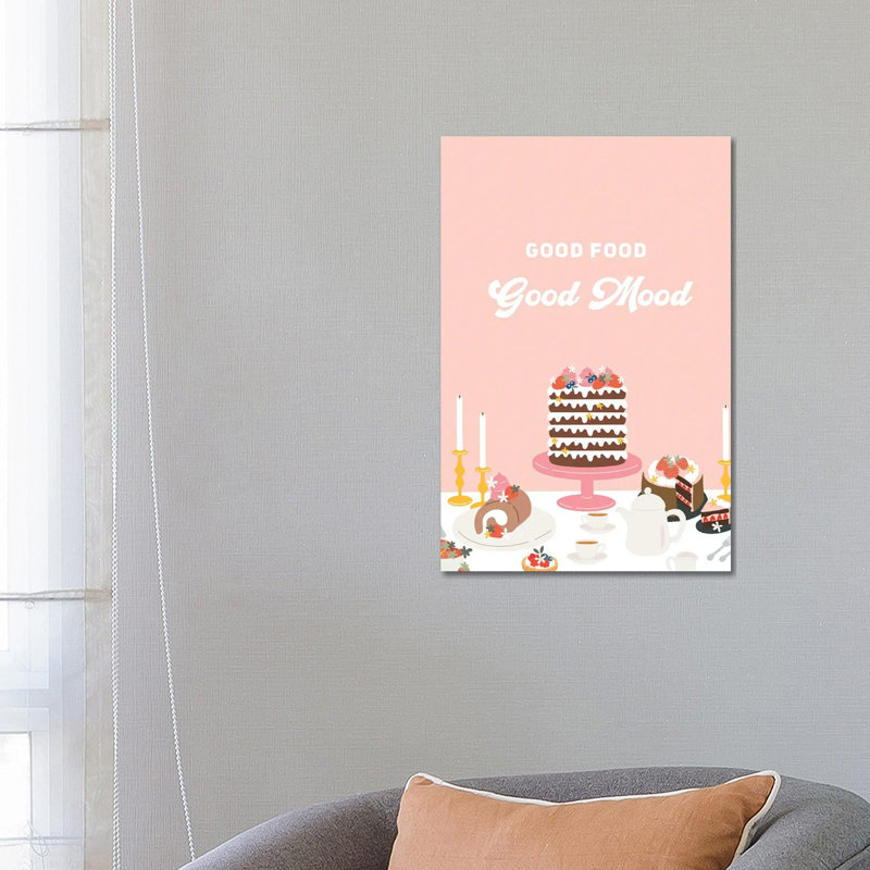 Good Food, Good Mood by The Beau Studio - Wrapped Canvas Print, 66.04 cm H x 45.72 cm W