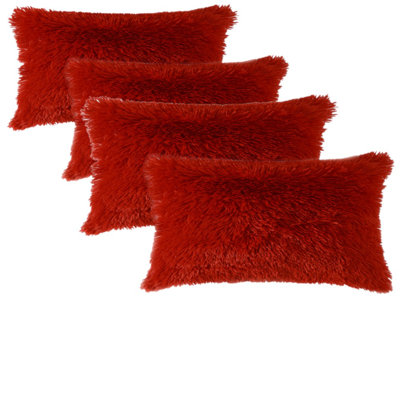 Faux Fur Pattern Faux Fur Throw Pillow