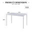 Ensemble de table de salle à manger Ebern Designs pour 4, 5 tables de cuisine et chaises pour coin-repas, appartement, plateau de table compact en verre trempé et 4 chaises rembourrées-682312809