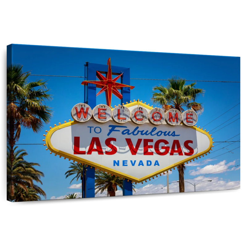 Enseigne Nicci Famous Las Vegas, H 32 po x l 48 po