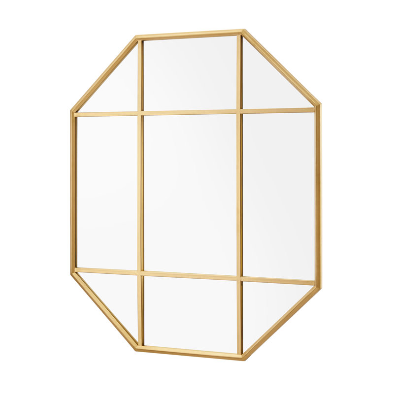 Metal Wall Mirror, Gold